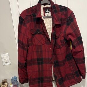 Diavus Men's Red Plaid Jacket